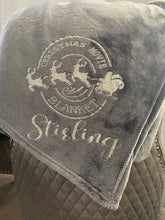 Load image into Gallery viewer, Personalised Christmas Movie snuggle blanket - 3 colours - GLITTER print