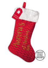 Load image into Gallery viewer, Personalised 1st Christmas Stocking - script print