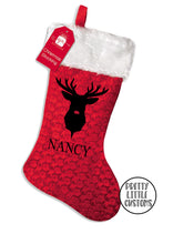 Load image into Gallery viewer, Personalised Christmas Stocking - Reindeer