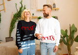 Funny joke rude novelty Christmas print sweater set - Chest Nuts