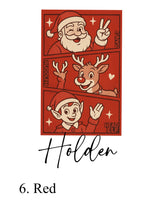 Load image into Gallery viewer, Personalised Santa Sack Christmas Gift Bag for Custom Name comic book style