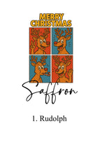 Load image into Gallery viewer, Personalised Santa Sack Christmas Gift Bag for Custom Name comic book style