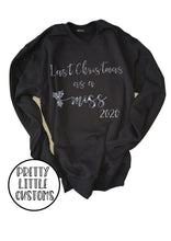 Load image into Gallery viewer, Last Christmas as a Miss 2020 glitter print christmas sweater