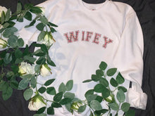 Load image into Gallery viewer, Wifey tartan print sweater