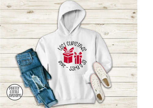 Last Christmas as a Miss 2020 - presents design hoody