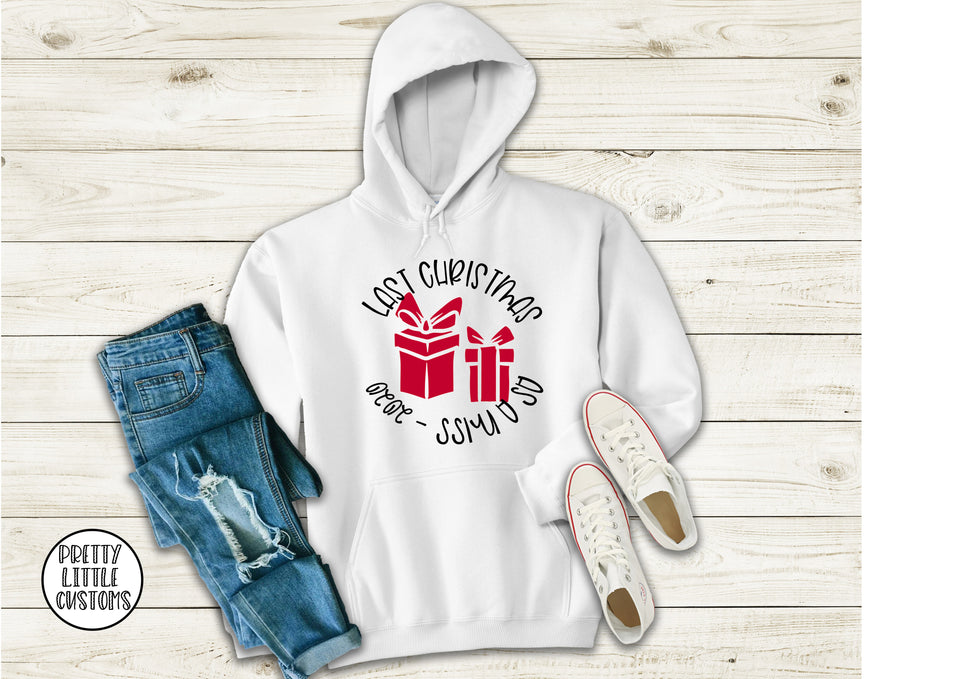 Last Christmas as a Miss 2020 - presents design hoody