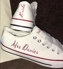 Load image into Gallery viewer, White Organza Ribbon Laces For Canvas Trainers