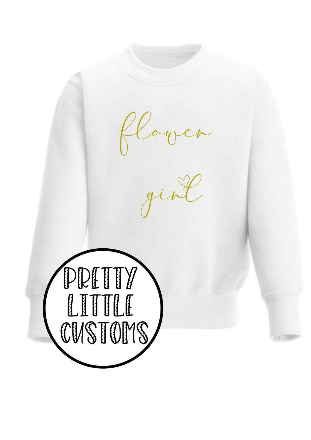 Flower Girl Kids heart print sweater