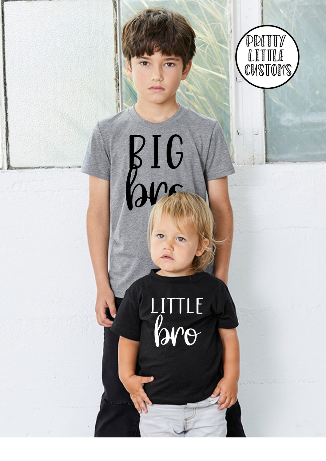 Big bro, little bro siblings t-shirt set
