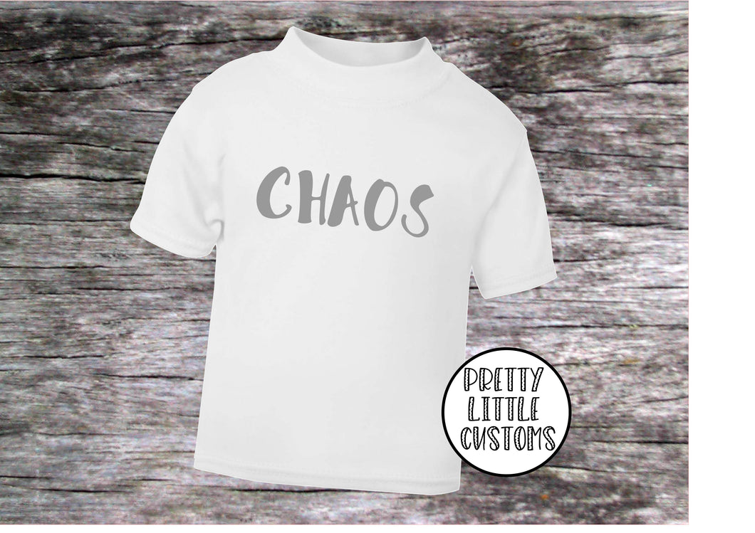 Chaos print kids t-shirt