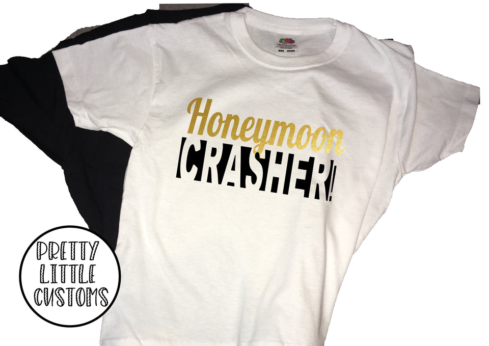 Honeymoon Crasher! print kids t-shirt