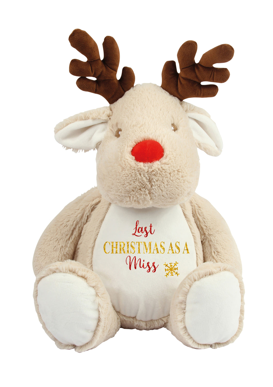 Last Christmas as a Miss Christmas GLITTER reindeer