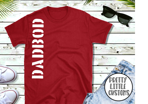 Dadbod print t-shirt - cherry red