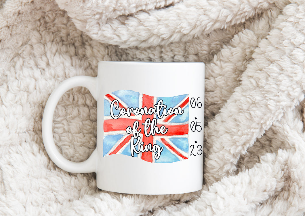 King's Coronation 2023 keepsake print mug - Union Jack flag