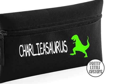 Personalised dinosaur pencil case - your name (asaurus)