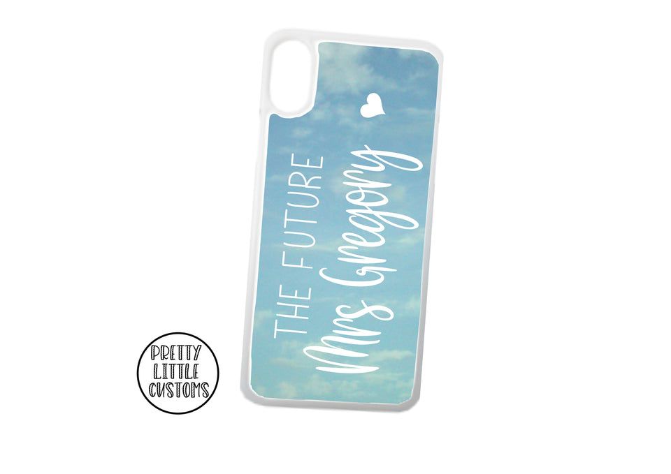 Personalised the Future Mrs (your name) Phone Cover - sky