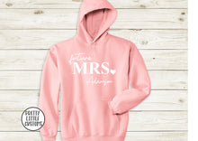 Load image into Gallery viewer, Personalised Future Mrs (your name) pale pink hoody
