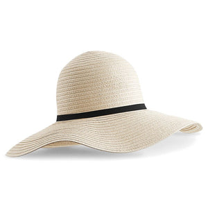 Personalised heart print honeymoon floppy sun hat - just married