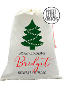 Personalised Christmas Santa Sack -  (your name) deliver by 25th Dec
