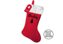 Load image into Gallery viewer, Personalised Christmas Stocking - Christmas Tree