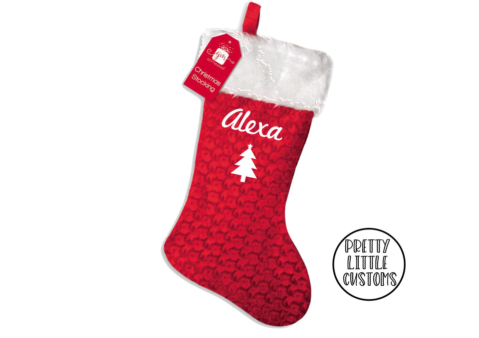 Personalised Christmas Stocking - Christmas Tree