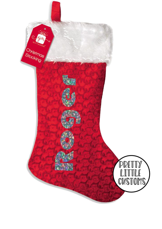 Personalised Christmas Stocking - family set
