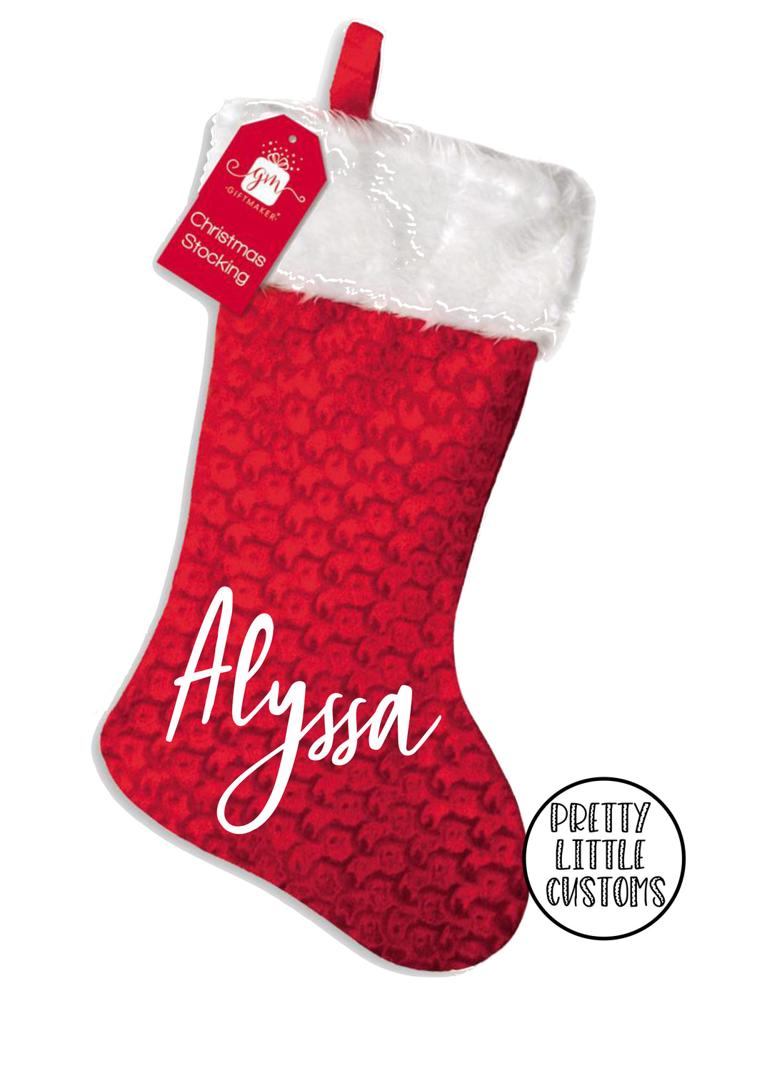 Personalised Christmas Stocking - script wording