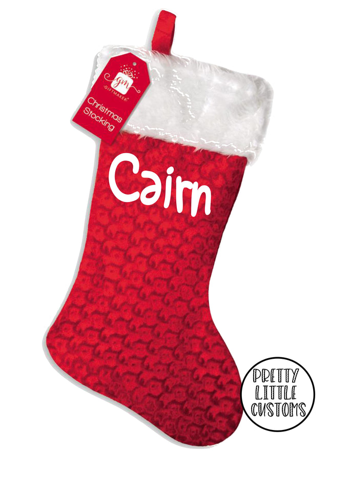 Personalised Christmas Stocking - kids wording