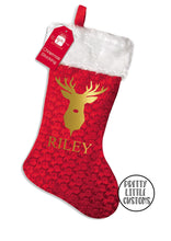 Load image into Gallery viewer, Personalised Christmas Stocking - Reindeer