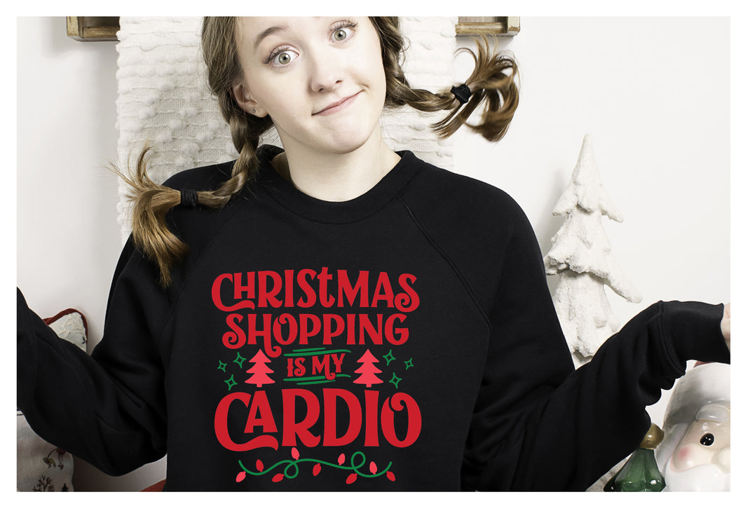 Christmas shopping is my cardio sweater