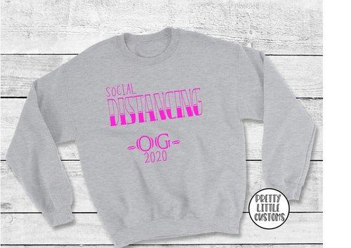 Social distancing OG 2020 print sweater