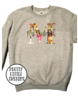 Load image into Gallery viewer, Personalised Mrs - your name &amp; initial - metallic floral rose print sweater