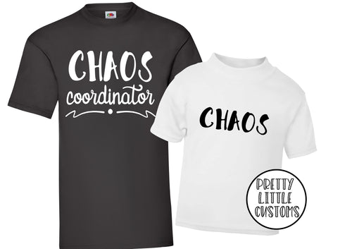 Chaos Co-Ordinator, Chaos t-shirt set - Father & son/daughter