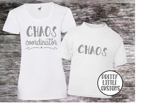 Chaos Co-Ordinator, Chaos t-shirt set - Mummy & son/daughter