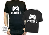 Player 1. Player 2  t-shirt set - Father & son/daughter