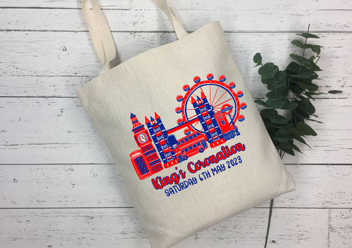 King's Coronation 2023 keepsake print tote bag - London