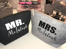 Load image into Gallery viewer, Personalised Your Surname couple travel bag set
