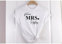 Personalised future Mrs (Your Name) t-shirt - white