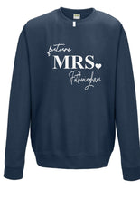 Load image into Gallery viewer, Personalised future Mrs (your name) sweater - airforce blue