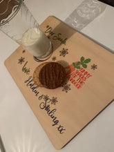 Load image into Gallery viewer, Personalised Christmas Eve Santa treat MDF board/placemat - your name/s