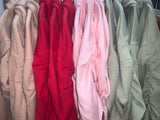 Personalised Finally Mrs (your name and wedding date) oversized ruched sleeve hoody - 4 colours