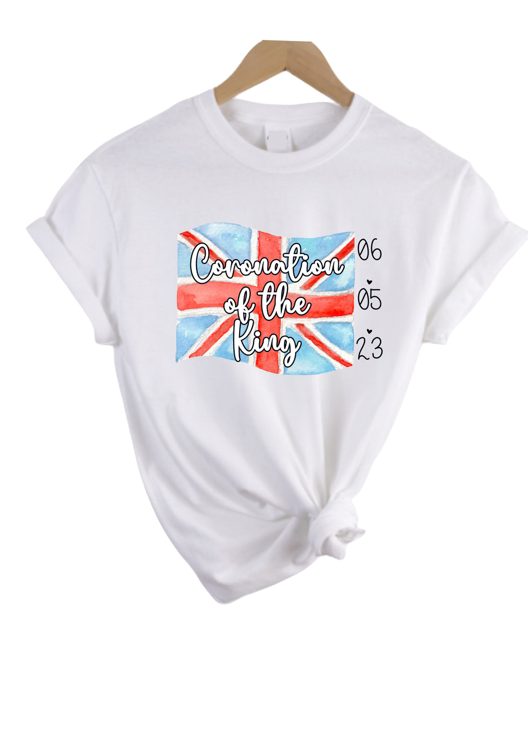 King's Coronation keepsake print t-shirt - Union Jack flag (kids & adult sizes)