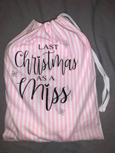 Load image into Gallery viewer, Personalised Last Christmas as a Miss, #Mrs(YourName)tobe short pyjamas
